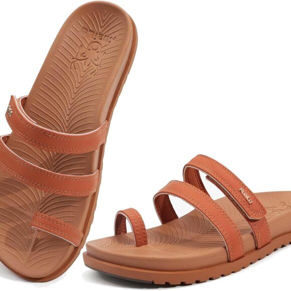 Womens Ladies Slides Sandals Slip on - Picture 1 of 7